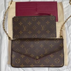 Louis Vuitton Monogram Brown Pochette Felicie Crossbody Bag